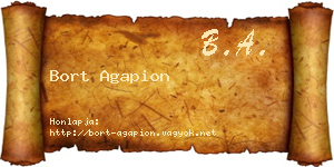 Bort Agapion névjegykártya
